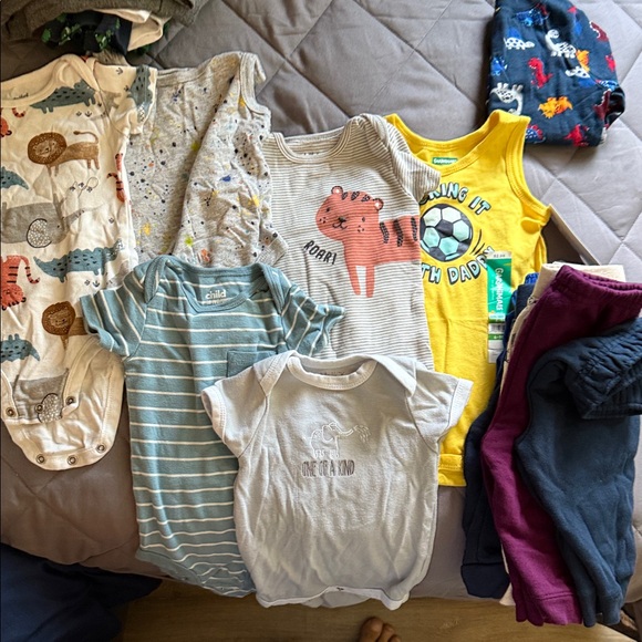 Other - 6 onesies, some NWT or like new 5 sweatpants, 1 long sleeve size 6-9m